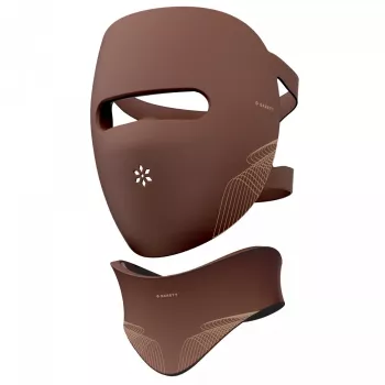Garett Beauty Skin Ritual máscara LED para rosto e pescoço, castanho