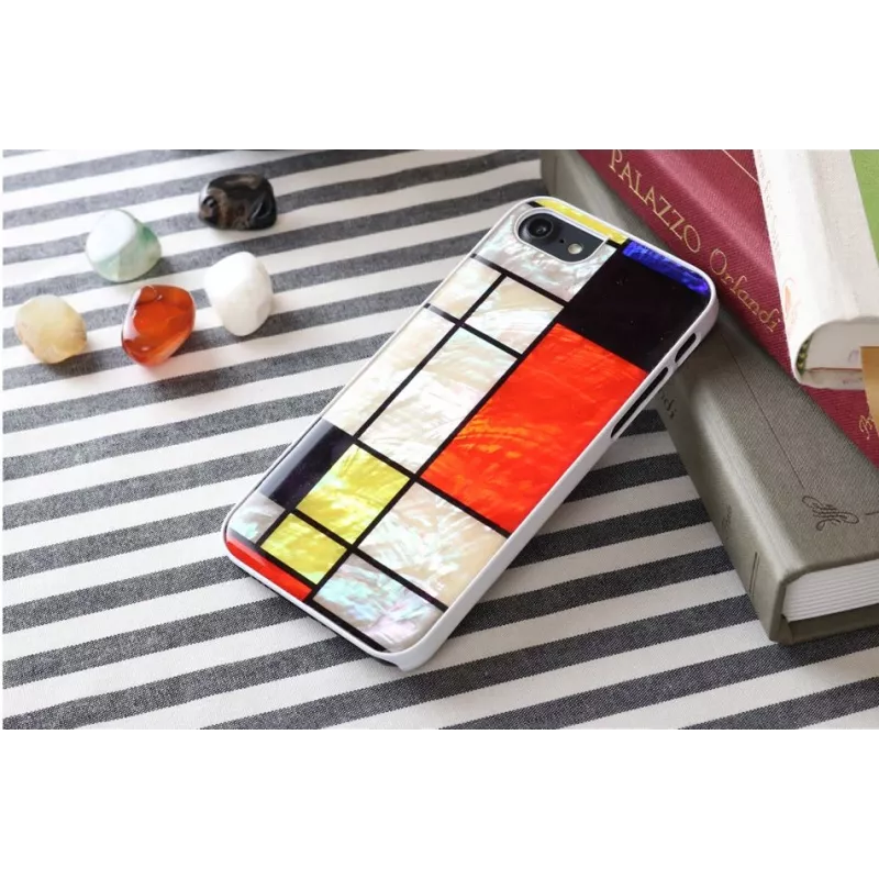 Capa de proteção iKins para Apple iPhone 8 / 7 Mondrian branco