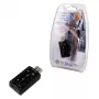 Placa de som USB externa LOGILINK UA0078, 7.1 canais, interface USB, compacta 124×194×34 mm, 80 g