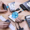 Placa de interface Unitek Y-1039, cabo USB incluído, 5 Gbit/s, preto, Plug-and-Play