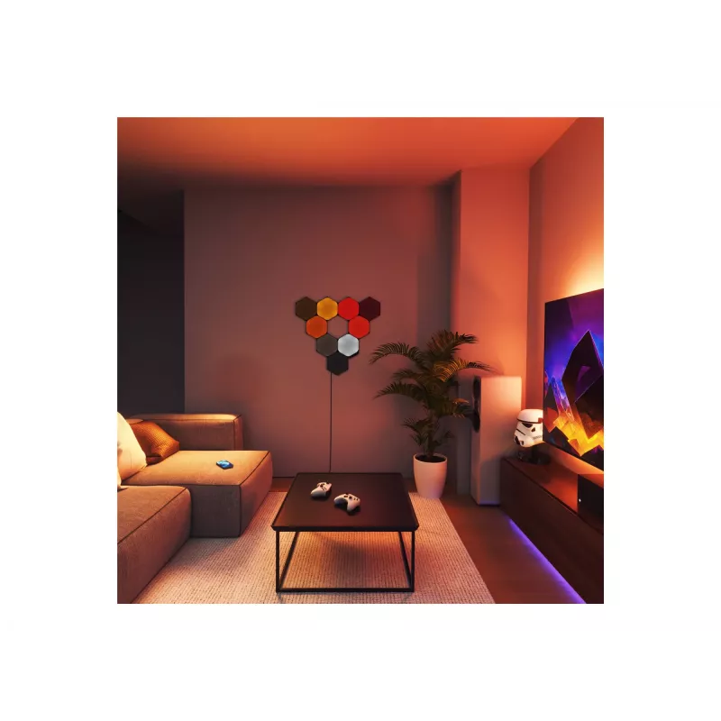 Lâmpada de parede inteligente Nanoleaf NL42-0102HX-9PK