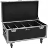 Flightcase Roadinger para 4× AKKU Multiflood IP 8×10W RGBW Wash (modelo 31005243)