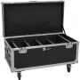 Flightcase Roadinger para 4× AKKU Multiflood IP 8×10W RGBW Wash (modelo 31005243)