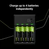 Carregador Green Cell GC VitalCharger com 4× pilhas recarregáveis AA 2000mAh NiMH