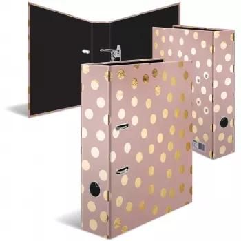 Dossier HERMA 7057 A4 dourado rosa