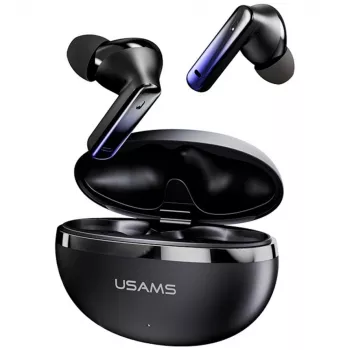 Auscultadores Bluetooth Usams TWS E02 ANC+ENC preto