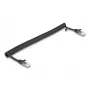 Cabo de rede DeLOCK espiral RJ45 macho para macho Cat.5e 1 m preto