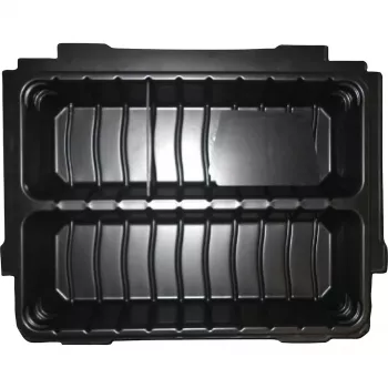 Inserção variável 2 compartimentos P-83680, almofada preta, para mala MAKPAC