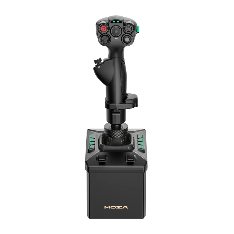 Kit de suporte de voo MOZA AB6 Flight Simulator – preto construção em ABS, alumínio e fibra de carbono, alimentação AC 110–220 V, potência máxima 72 W