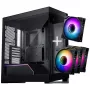 Caixa ATX PHANTEKS NV-Series NV5 MK2, vidro temperado, DRGB - Satin Black + pack de 3 ventoinhas M25 Gen2 PWM D-RGB Reverse Blade + 1 ventoinha normal - 120 mm