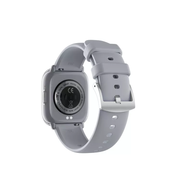 myPhone Watch Pastel smartwatch, AMOLED de 4,45 cm (1,75 polegadas), 390 x 450 píxeis, Bluetooth 5.3, resistente à água, cinzento prateado