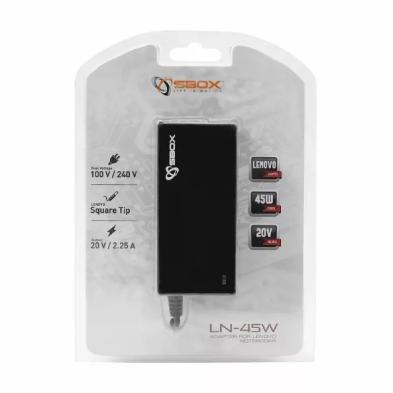 Adaptador Sbox para portáteis Lenovo LN-45W