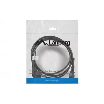 Cabo de alimentação LANBERG CA-C13C-11CC-0018-BK — 1,8 m, conector fêmea C13 para CEE7/7, C13 angular