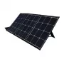 Carregador solar dobrável 120W, 2xUSB, QC3.0, com adaptadores