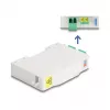 Cabo de rede DeLOCK caixa de ligação de fibra ótica 85936 LC duplex branco