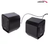 Audiocore AC865B altifalantes USB 2.0 para computador, 6 W, preto/azul