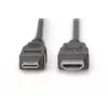 Digitus ASSMANN - Cabo de vídeo/áudio - HDMI - 30 AWG - Mini-HDMI, 19 pinos (M) - HDMI, 19 pinos (M) - 3 m - Isolamento duplo - preto (AK-330106-030-S)