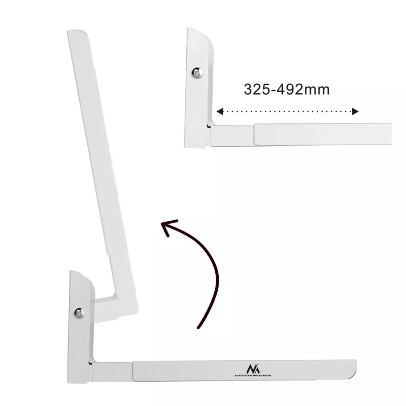 Maclean MC-915W puxador de substituição para porta de micro-ondas, branco