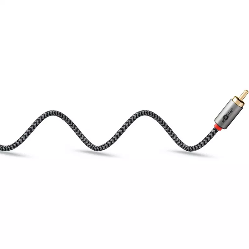 Goobay 65295. Ligação 1: 2 x RCA, conector 1 sexo: macho, ligação 2: 2 x RCA, conector 2 sexo: macho, material do cabo: