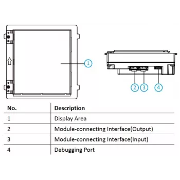 Ecrã Hikvision DS-KD-INFO