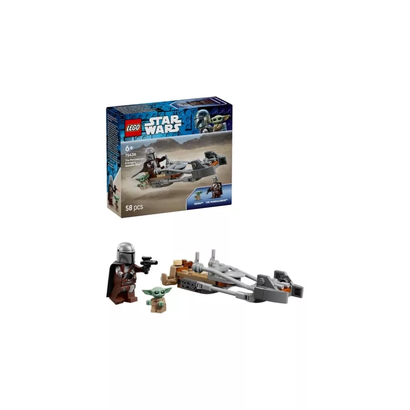 LEGO STAR WARS 75436 O Mandaloriano e a speeder bike do Grogu