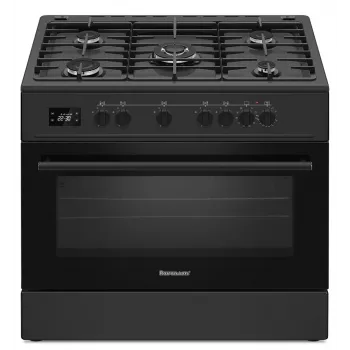Fogão a gás e elétrico Ravanson KWGE-K90 Cheff Modern preto (preto)