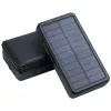 PowerNeed ES20000B painel solar dobrável com power bank, 9 W, 20000 mAh, Li-Poly, 2x USB 2 A, preto