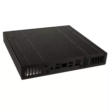 Akasa Plato TN - Ultra Small Form Factor (USFF) - PC - preto - alumínio - escritório doméstico - Kensington