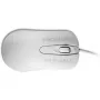Rato ótico ambidestro com fio ManMachine Man & Machine C — USB Type-A, laser 1000 DPI, 3 botões, roda de deslocamento (branco higiénico)