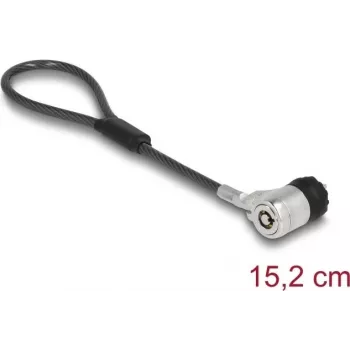 Cadeado de cabo Navilock 20941 preto prateado 0,152 m 4,5 mm