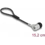 Cadeado de cabo Navilock 20941 preto prateado 0,152 m 4,5 mm
