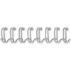 Fellowes - Arame de encadernação - 6 mm - 34 anéis - A4 (210 x 297 mm) - 35 folhas - prateado - 100 unid. - para Fellowes Galaxy 500, Galaxy E 500, Pulsar 300, Starlet 90 (54450)