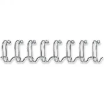 Fellowes - Arame de encadernação - 6 mm - 34 anéis - A4 (210 x 297 mm) - 35 folhas - prateado - 100 unid. - para Fellowes Galaxy 500, Galaxy E 500, Pulsar 300, Starlet 90 (54450)