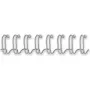 Fellowes - Arame de encadernação - 6 mm - 34 anéis - A4 (210 x 297 mm) - 35 folhas - prateado - 100 unid. - para Fellowes Galaxy 500, Galaxy E 500, Pulsar 300, Starlet 90 (54450)