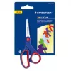 Tesoura Staedtler Noris Club 965 lâmina única, lâminas de aço inoxidável 14 cm, azul/vermelha