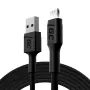 Cabo Lightning para USB-A Green Cell KABGC12, 2 m, Lightning – USB A, preto