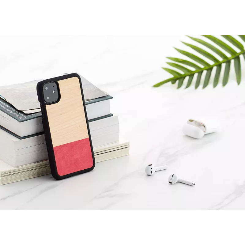 Capa para smartphone man and wood para iPhone 11 — preto, design assimétrico