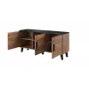 Aparador cama sideboard LOTTA 150 3D carvalho wotan + preto mate