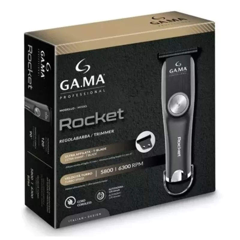 GA.MA PM2510 Rocket aparador com fio/bateria, preto | GA.MA