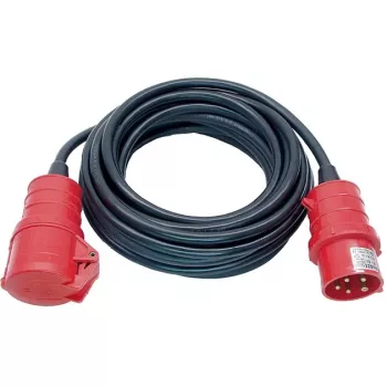 brennenstuhl H07RN-F 5G2.5 - cabo de extensão - IEC 60309 16A (F) para IEC 60309 16A (M) - AC 400 V - 25,0 m - preto (1167720)
