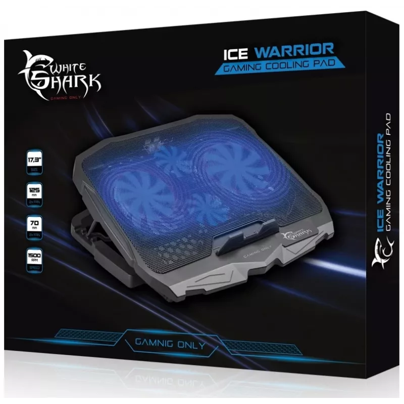 Base de arrefecimento White Shark Ice Warrior 43,9 cm (17,3 polegadas)