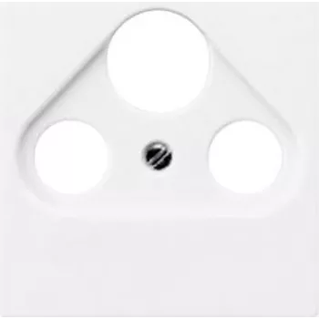 JUNG A 561 PLSAT WW Tampa para tomada SAT/TV/rádio, branco alpino, duroplástico