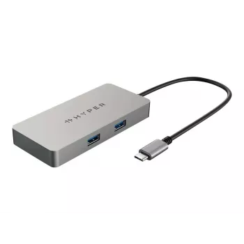 HYPER HDMB2 Hub de interface USB 3.2 Gen 1 (3.1 Gen 1) Type-C 5000 Mbit/s Aço inoxidável