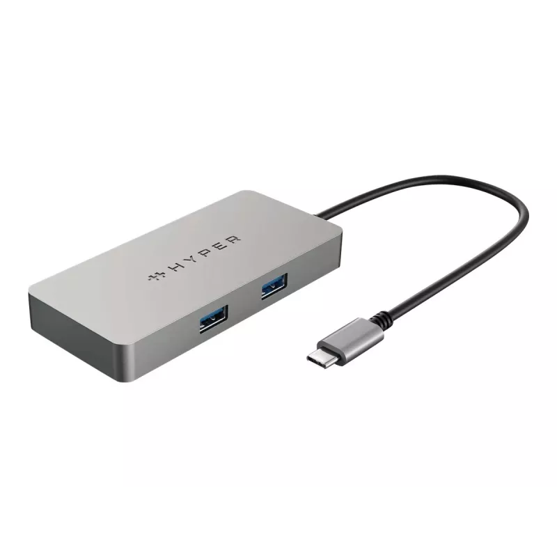 HYPER HDMB2 Hub de interface USB 3.2 Gen 1 (3.1 Gen 1) Type-C 5000 Mbit/s Aço inoxidável