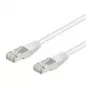 Wentronic Goobay Cabo de rede CAT 5e, SF/UTP, branco, 0,25 m - mistura de cobre CCA (95213)