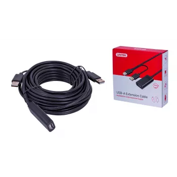 Cabo USB UNITEK Y-278 USB 2.0 10 m 2 x USB A USB A preto