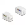 Delock 90720 Módulo Keystone RJ45 para LSA Cat.6A UTP, 90 graus, sem ferramentas