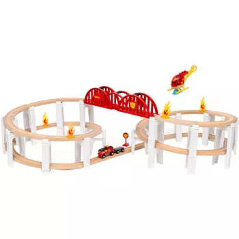 Ravensburger Brio Mega Spiral Set – conjunto de acessórios para caminhos de ferro de madeira