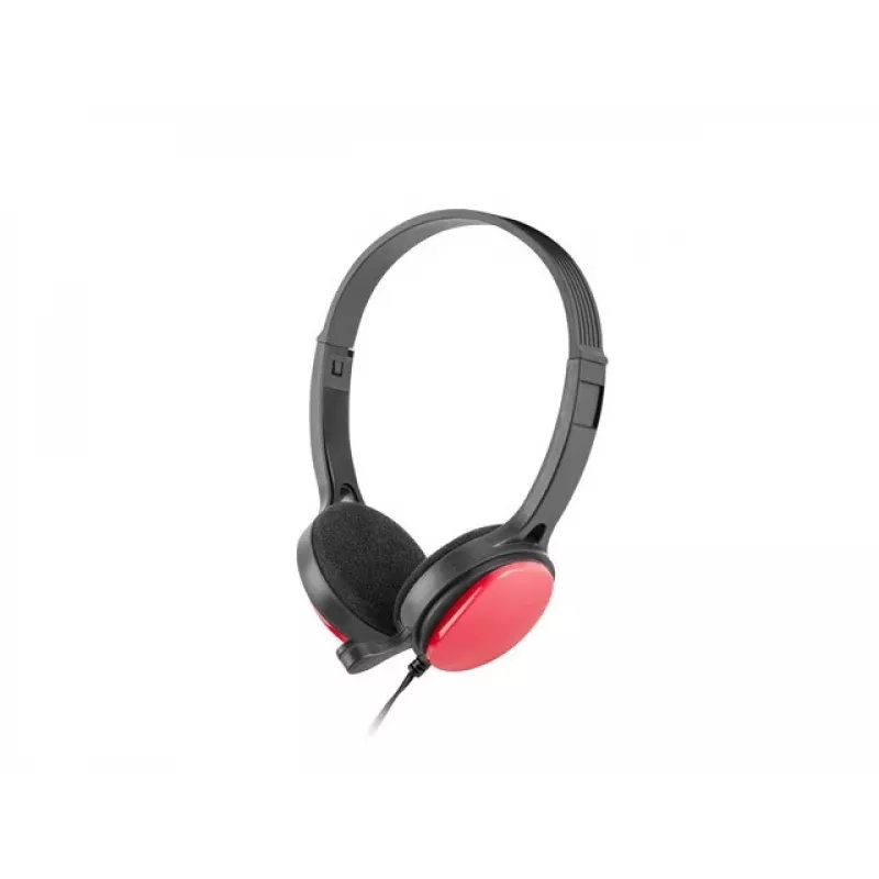 Auscultadores com microfone Ugo USL-1222 vermelho