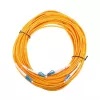 Cabo de patch de fibra ótica Extralink EX.2862 LC–LC 0,5 m G.652D FTTH amarelo full duplex